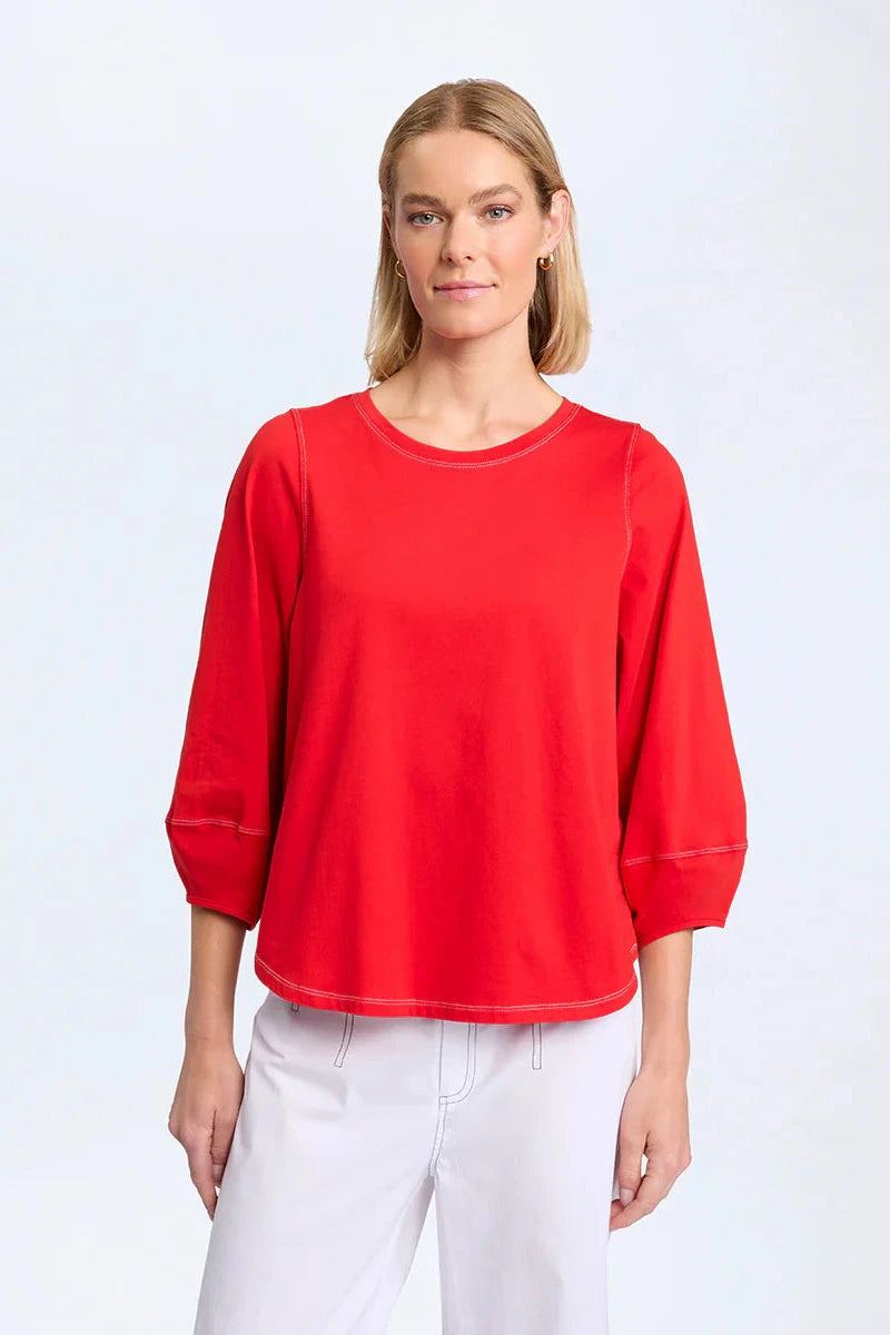 MARCO POLO LANTERN SLV TEE - POPPY