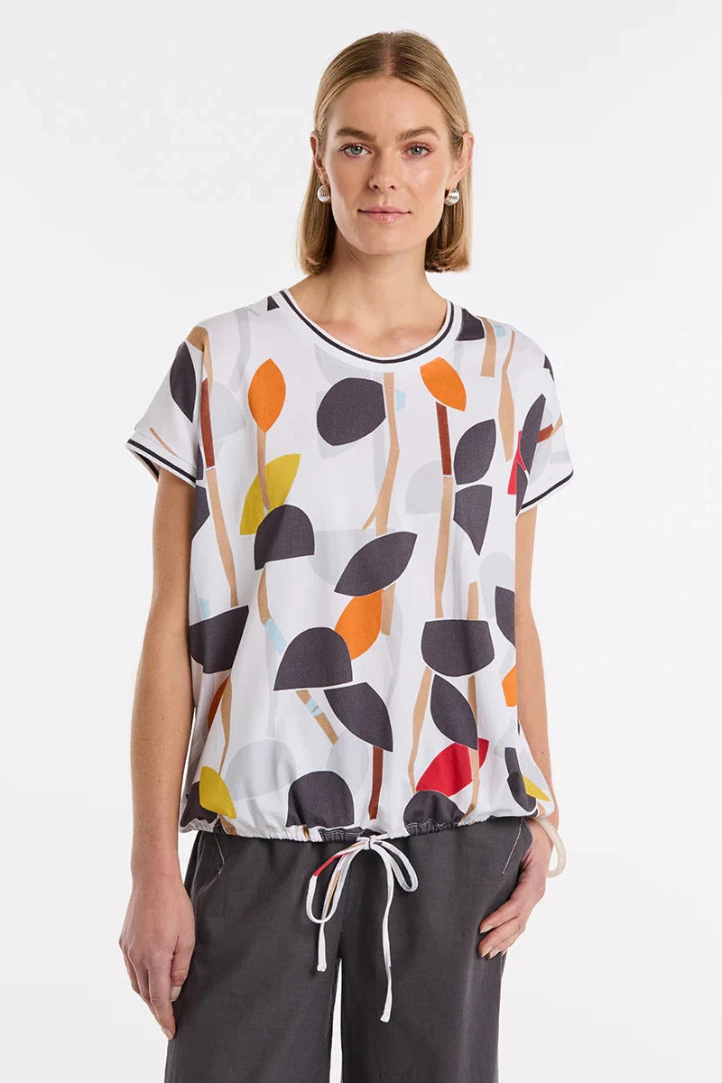 MARCO POLO S/S FLORIADE TEE - FLORIADE Embroidered Appliqued Beaded