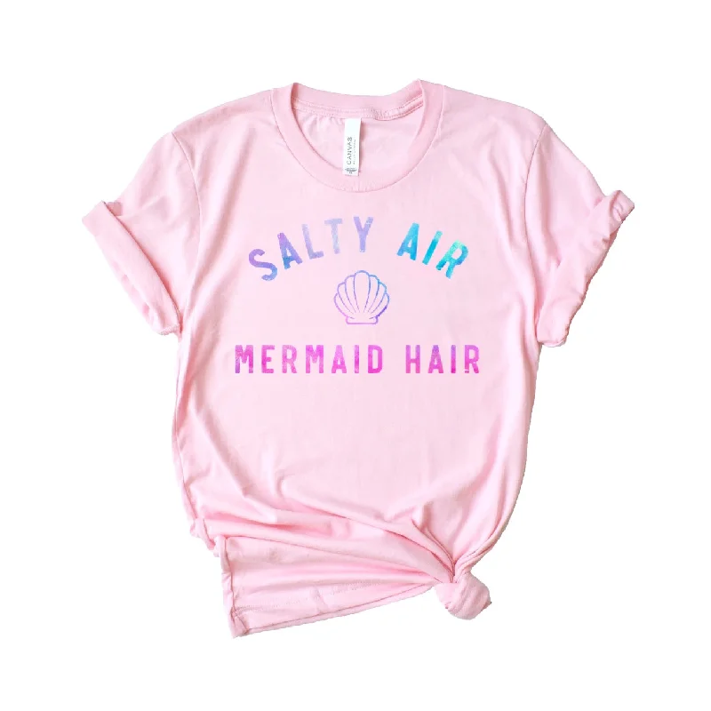 Mermaid Hair Adult Tee Spandex Blend Rayon Blend Denim Blend
