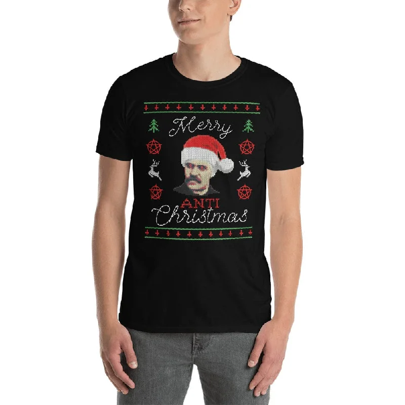 Nietzsche: Merry Anti-Christmas - Premium T-Shirt Satin Blend Silk Blend Wool Blend
