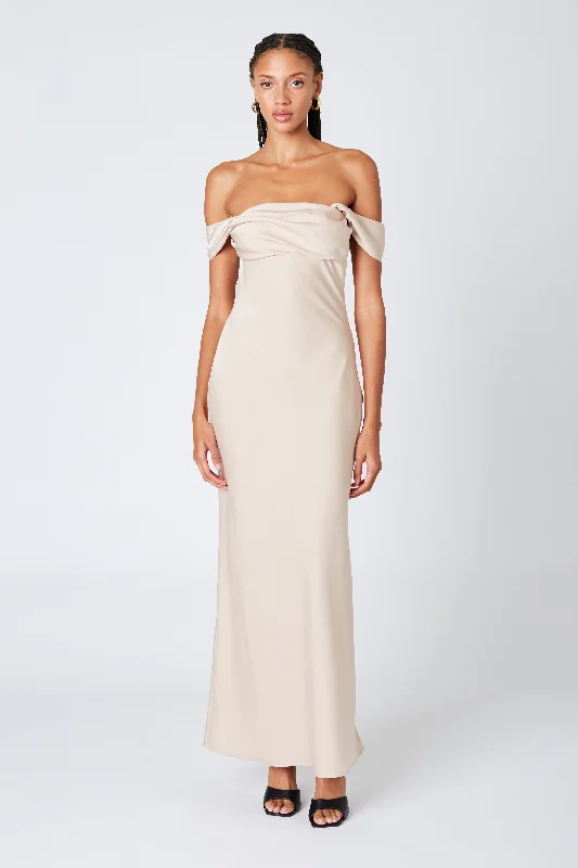 Off Shoulder Slip Maxi Dress Stylish Boho Chic Maxi Dress