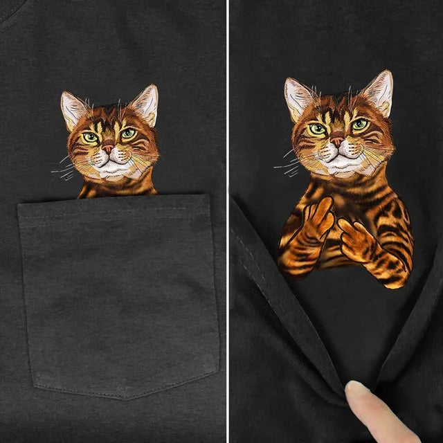 Pocket Pets T-Shirt Thin T-Shirt Open Front Quick Dry