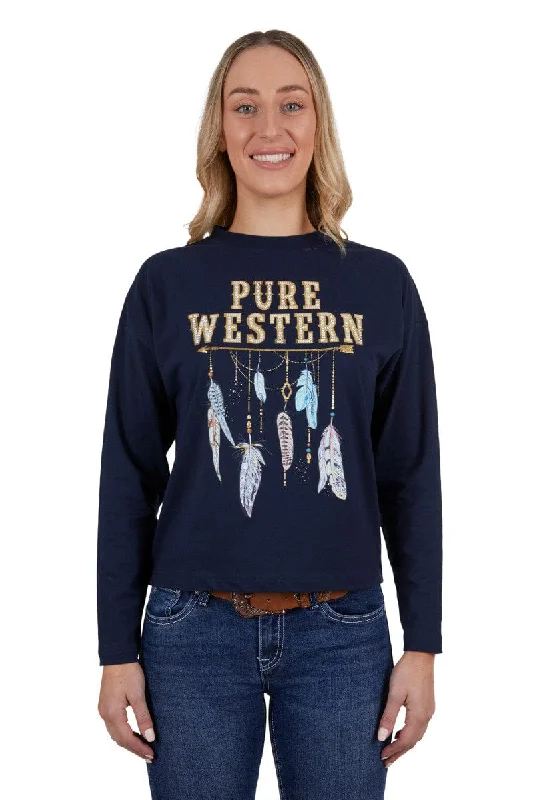 Pure Western Tee Womens Astrid Elasticated Padded Insulated