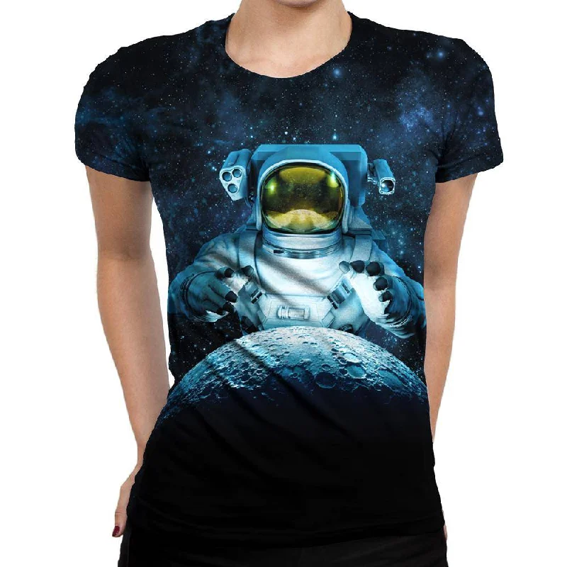 Reach For The Moon Womens T-Shirt