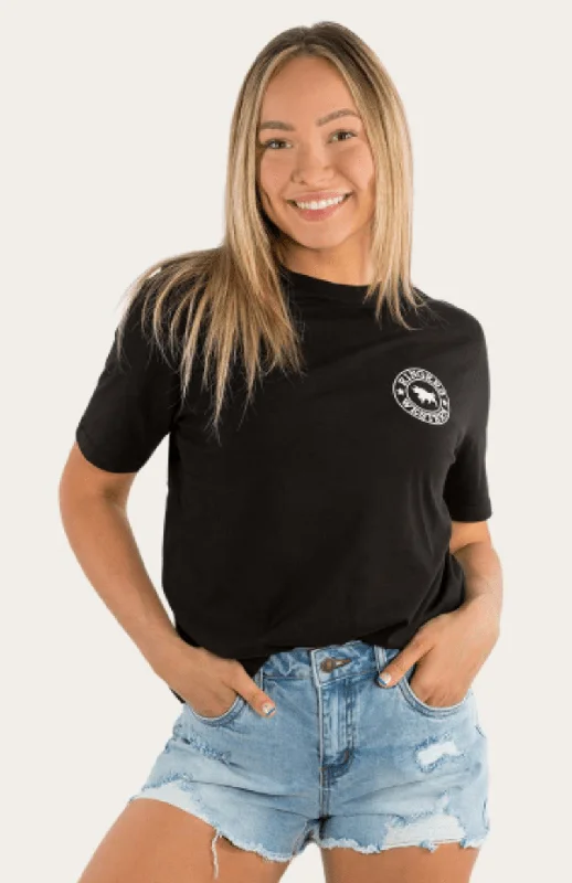 Ringers Western Tee Womens Signature Bull Classic Fit Striped Floral Plaid
