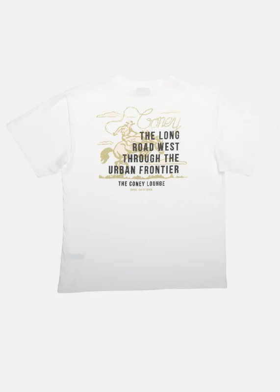 Rodeo Short Sleeve Boyfriend Tee Silk Blend Satin Velvet