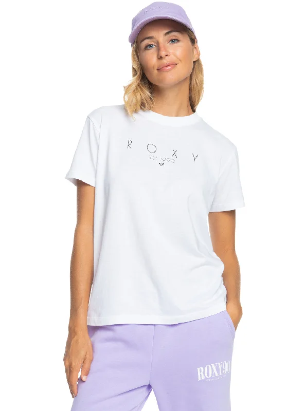 Roxy Ocean Road Womens Tee - Sum23 Ribbed T-Shirt High Neck Heavyweight