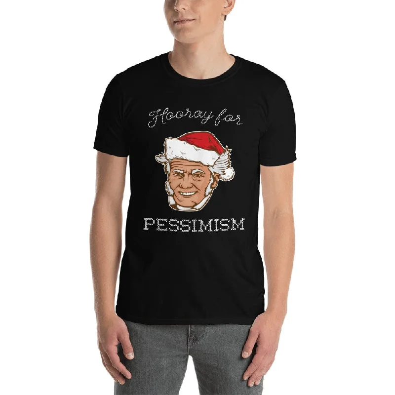 Santa Schopenhauer - Hooray For Pessimism - Premium T-Shirt Chenille Fabric Brocade Fabric Lace Fabric Santa Schopenhauer - Hooray For Pessimism - Premium T-Shirt Chenille Fabric Brocade Fabric Lace Fabric