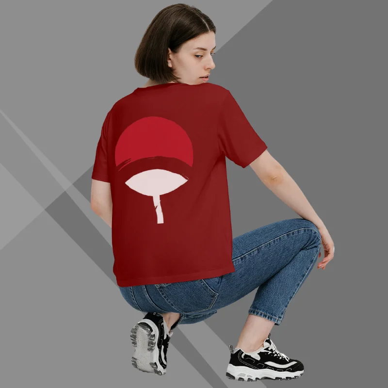 Sarada Anime Printed Women's Maroon T-Shirt - Must Have Anime T-Shirt Fitted T-Shirt Seamless Stretchy Sarada Anime Printed Women's Maroon T-Shirt - Must Have Anime T-Shirt Fitted T-Shirt Seamless Stretchy