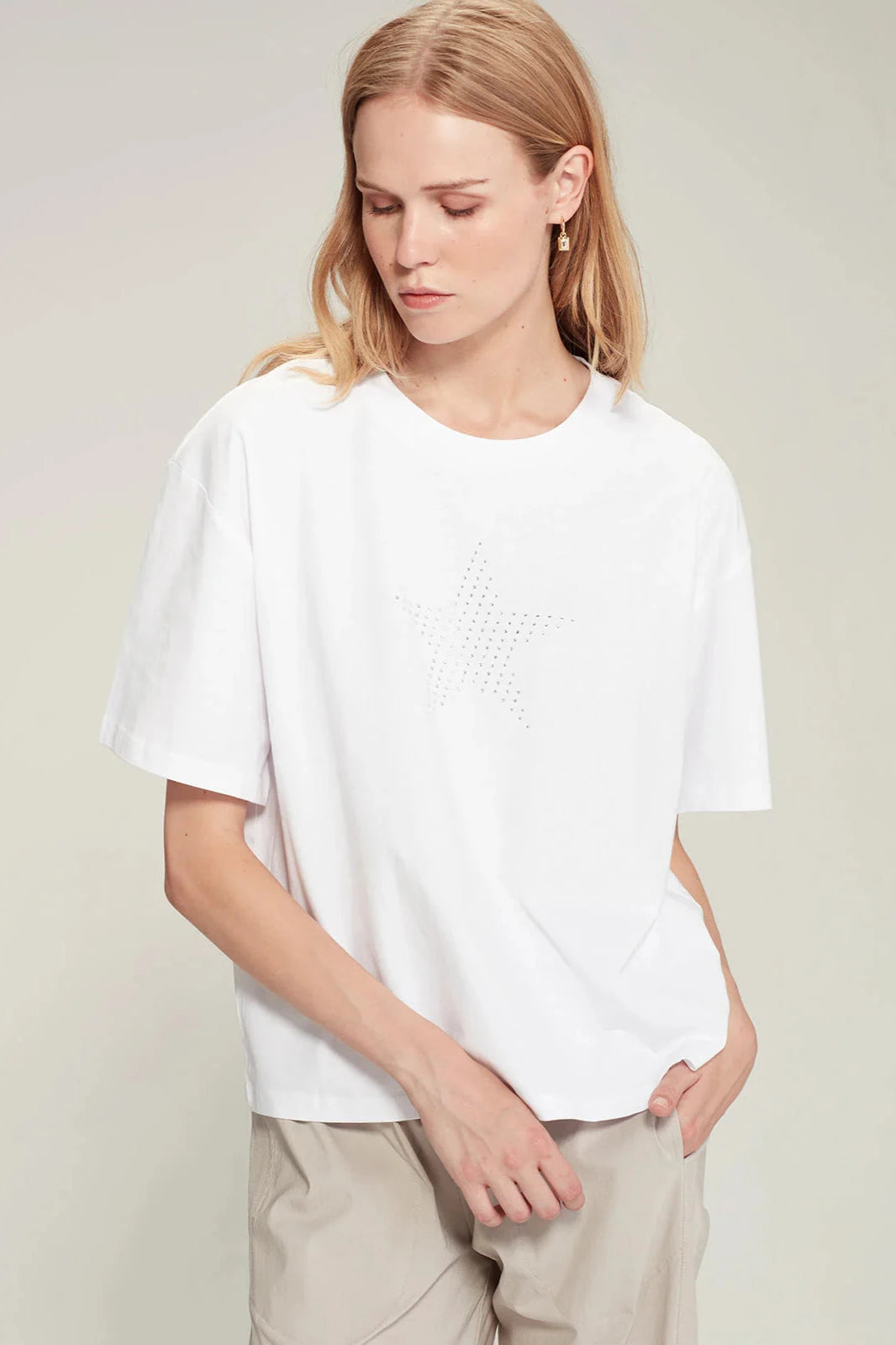 SILLS FERNANDA STAR TEE - WHITE