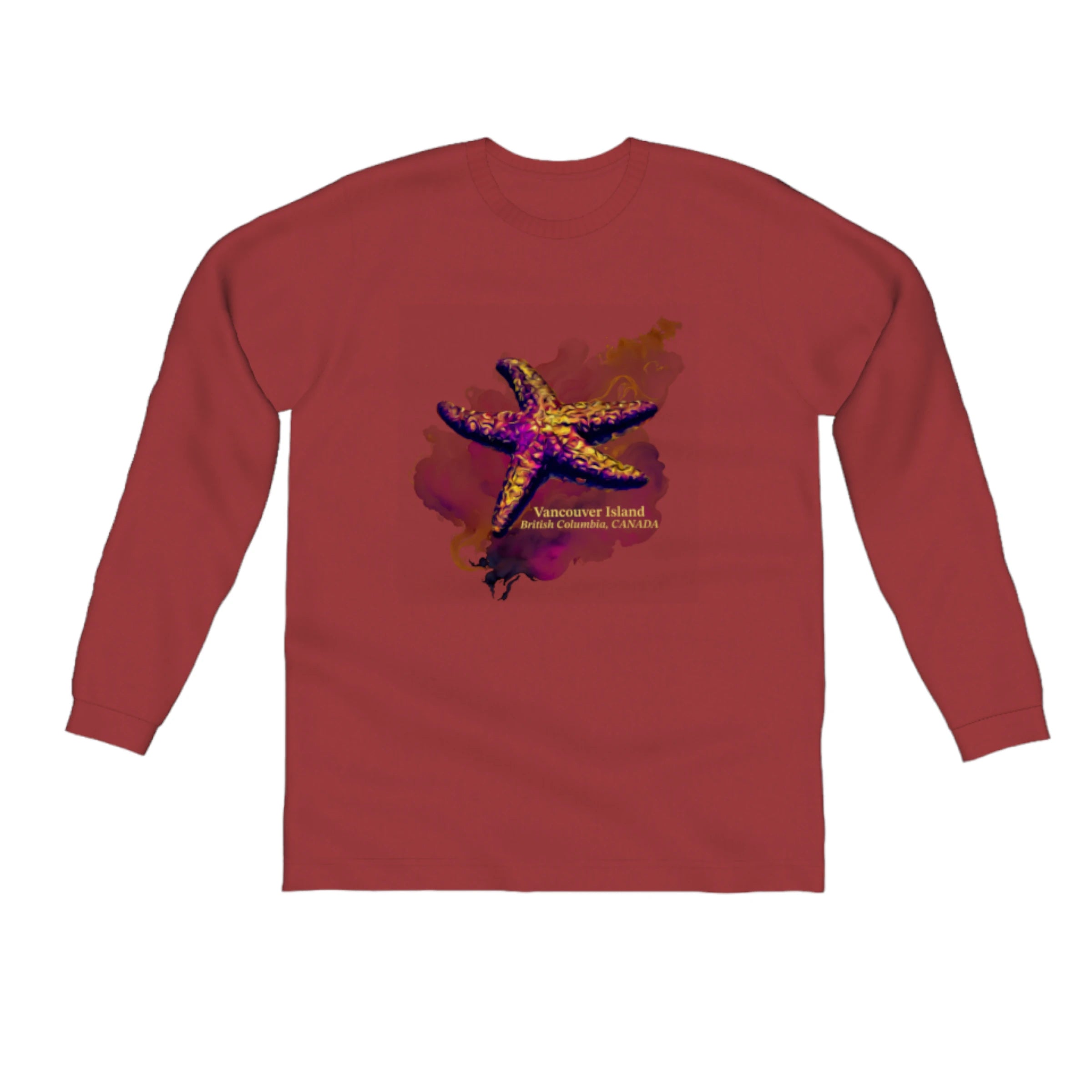 Star Track Vancouver Island BC Canada Comfort Long Sleeve Unisex T-Shirt V-Neck T-Shirt Long Sleeve Cotton Star Track Vancouver Island BC Canada Comfort Long Sleeve Unisex T-Shirt V-Neck T-Shirt Long Sleeve Cotton