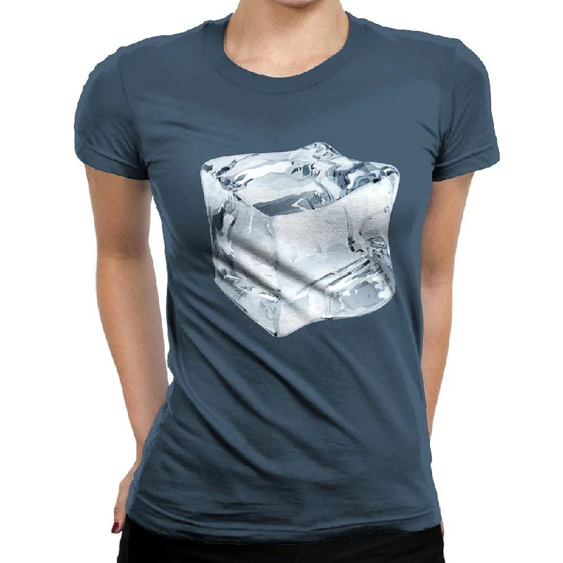 Stay Cool Dark Womens T-Shirt Satin Fabric Silk Fabric Chiffon Fabric