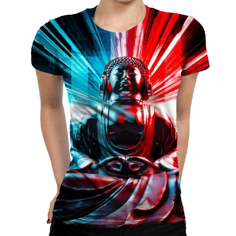 Techno Buddha Womens T-Shirt