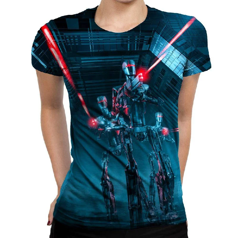 The Assault Womens T-Shirt Spandex Blend Rayon Blend Denim Blend