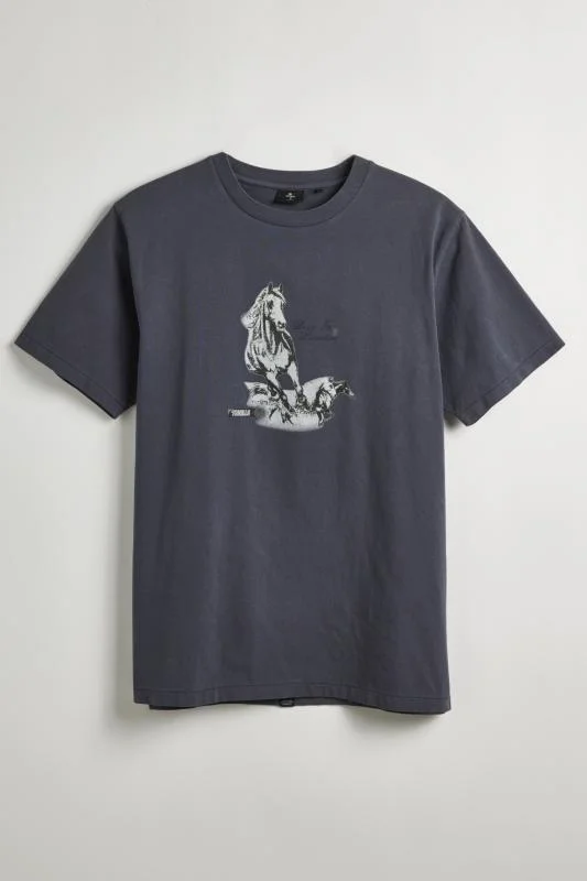 Thrills Hell Raising Bronco Women's Merch Tee Win24 Collared Crew Neck Turtle Neck