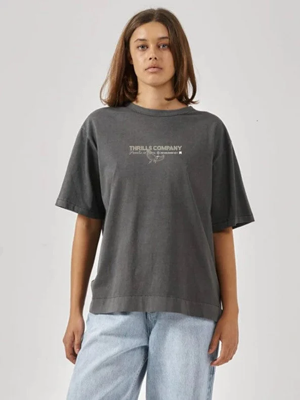 Thrills Royal Wings Merch Fit Tee - Sum23 Cashmere Blend Cotton Blend Poly Blend