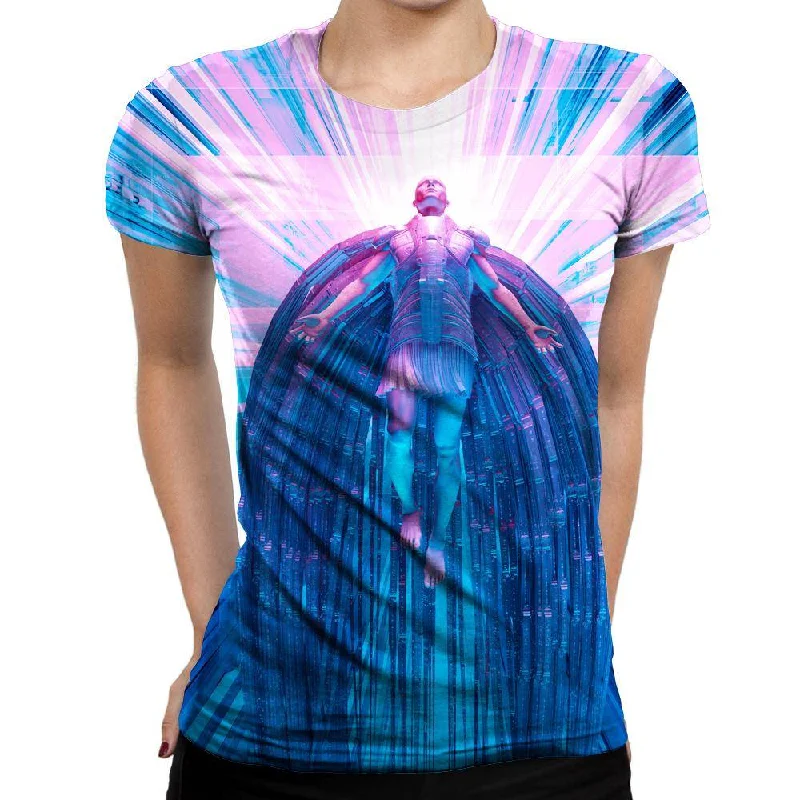 Uriel Ascendant Womens T-Shirt Front Pockets Side Pockets Patch Pockets