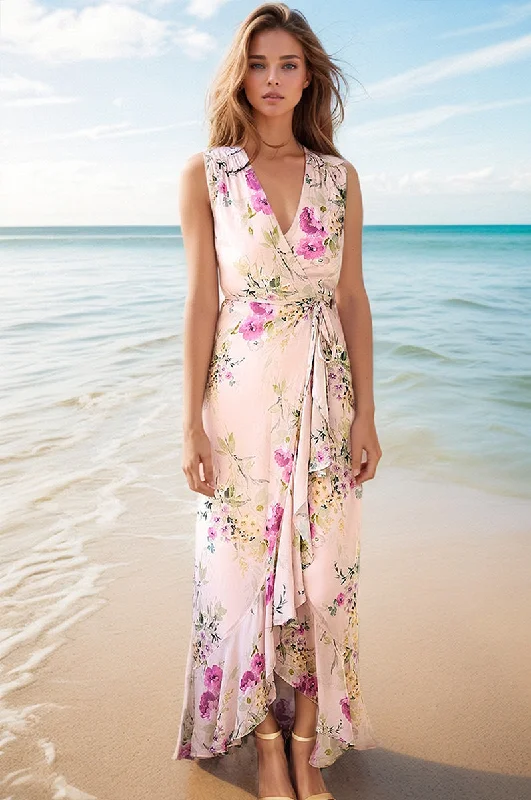 VENEZIA MAXI DRESS Fashionable Maxi Dress with Fringe