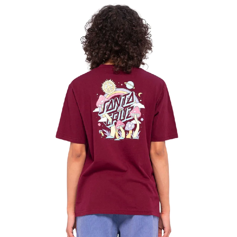 Womens Once Upon A Dot T-Shirt Dark Cherry