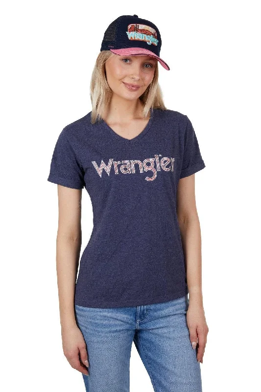 Wrangler Tee Womens Bianca Asymmetrical Pockets Print