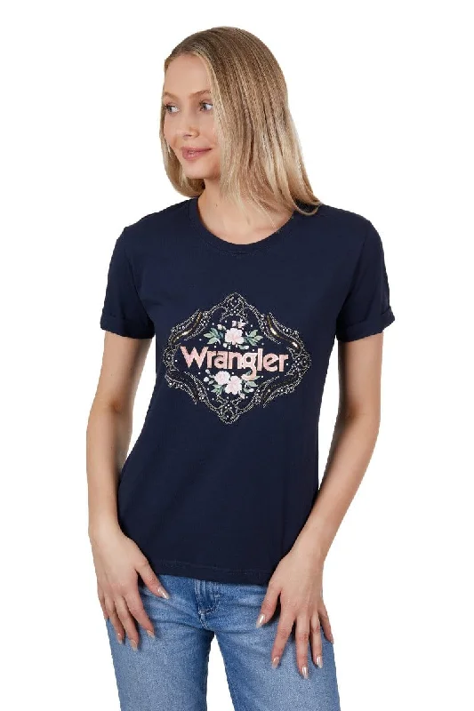 Wrangler Tee Womens Darcy Spandex Blend Rayon Blend Denim Blend