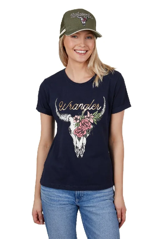 Wrangler Tee Womens Donna Hooded Caped Shawl Collar