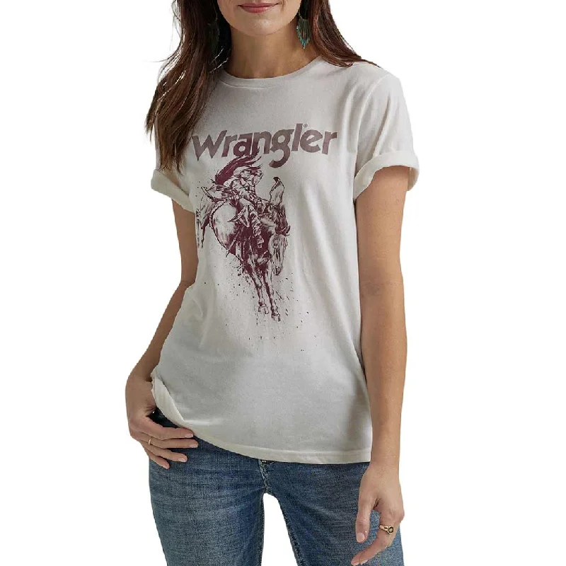 Wrangler Women's Cowboy Logo Graphic T-Shirt