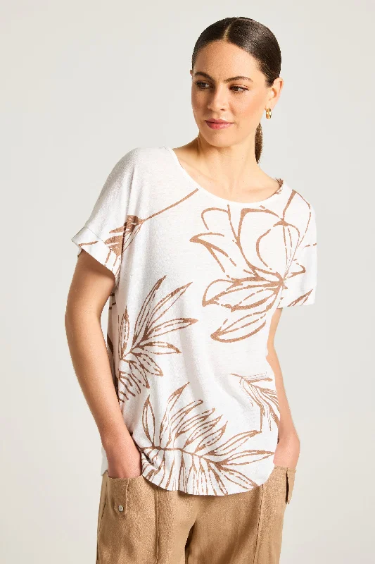 YARRA TRAIL FERN TEE Lace Blend Ribbed Blend Corduroy Blend