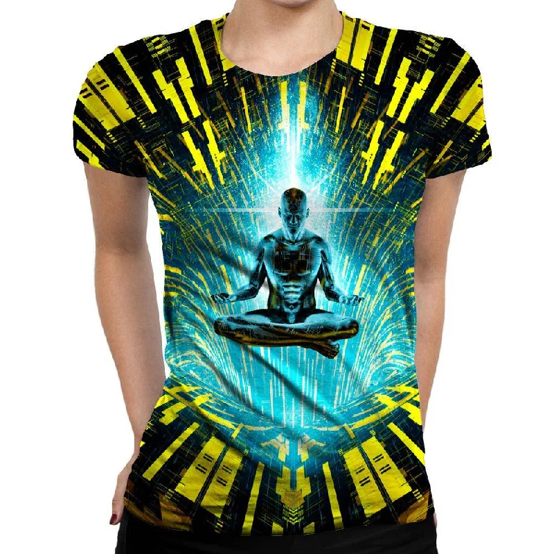Zen Singularity Womens T-Shirt Modern Contemporary Chic