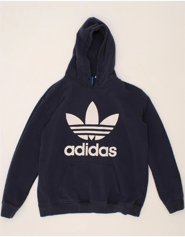 ADIDAS Mens Graphic Hoodie Jumper XL Navy Blue Cotton Hoodie Dress Longline Feminine ADIDAS Mens Graphic Hoodie Jumper XL Navy Blue Cotton Hoodie Dress Longline Feminine