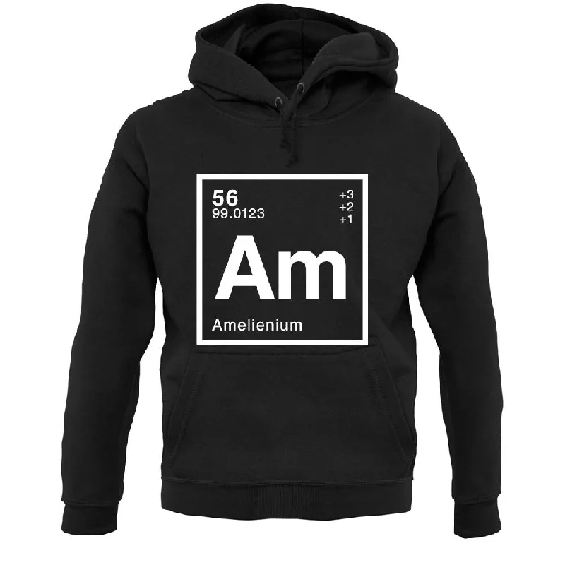 Amelie - Periodic Element Unisex Hoodie Hoodie with Slim Fit Tailored Modern