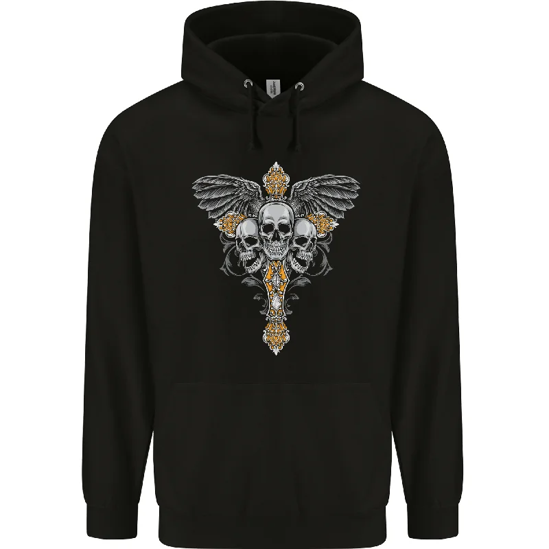 An Ornate Moth Skull Mens 80% Cotton Hoodie Hoodie with Hem Applique Textured Unique An Ornate Moth Skull Mens 80% Cotton Hoodie Hoodie with Hem Applique Textured Unique