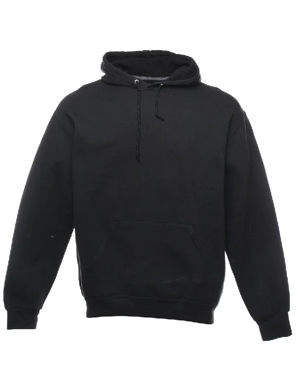 Black Hooded Sweatshirt - L