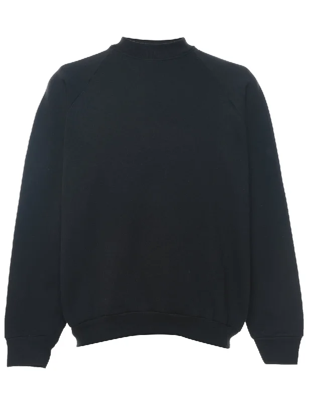 Black Plain Sweatshirt - XL