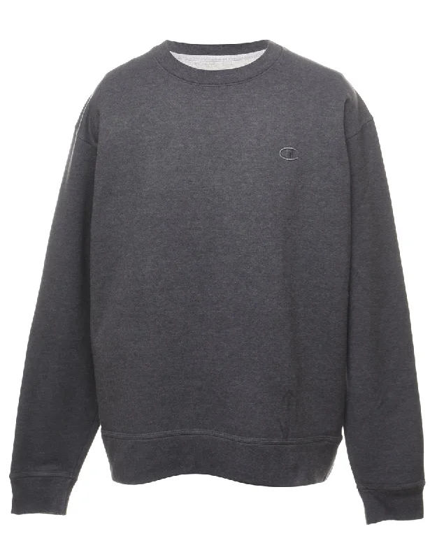 Champion Plain Sweatshirt - L Hoodie Jacket Zipper Layering