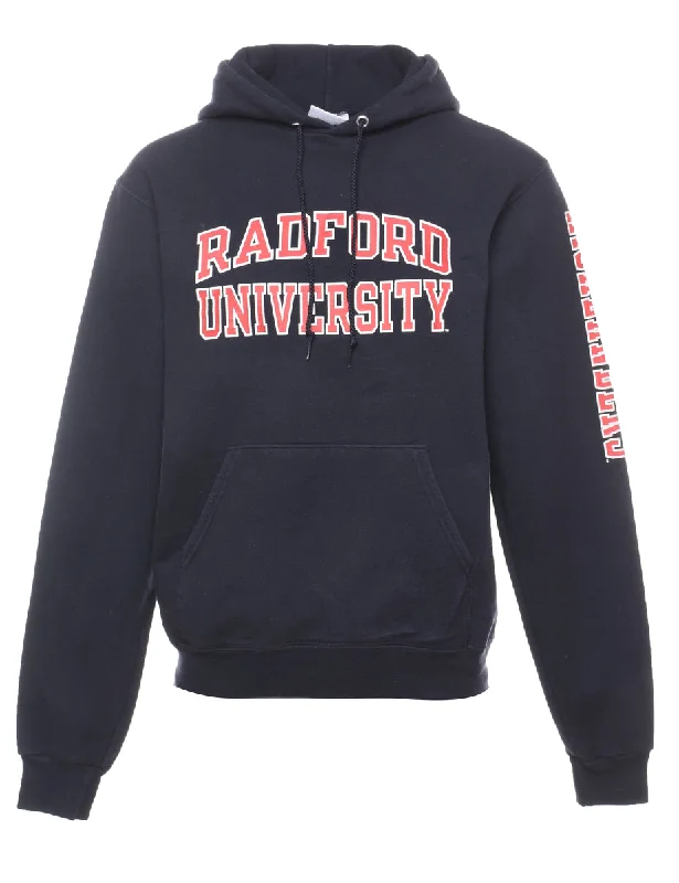 Champion Radford University Navy & Red Printed Hoodie - S