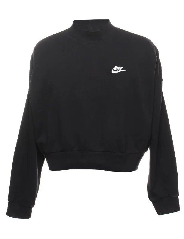 Cropped Nike Plain Sweatshirt - XL Hoodie with Elastic Waist Stretchable Comfortable Cropped Nike Plain Sweatshirt - XL Hoodie with Elastic Waist Stretchable Comfortable