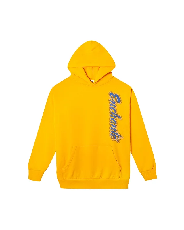 Comforts Hoodie | Yellow Hoodie with Print Artistic Unique
