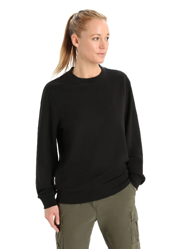 Icebreaker Womens Merino Crush Long Sleeve Sweatshirt Hoodie with Button Placket Classic Preppy Icebreaker Womens Merino Crush Long Sleeve Sweatshirt Hoodie with Button Placket Classic Preppy