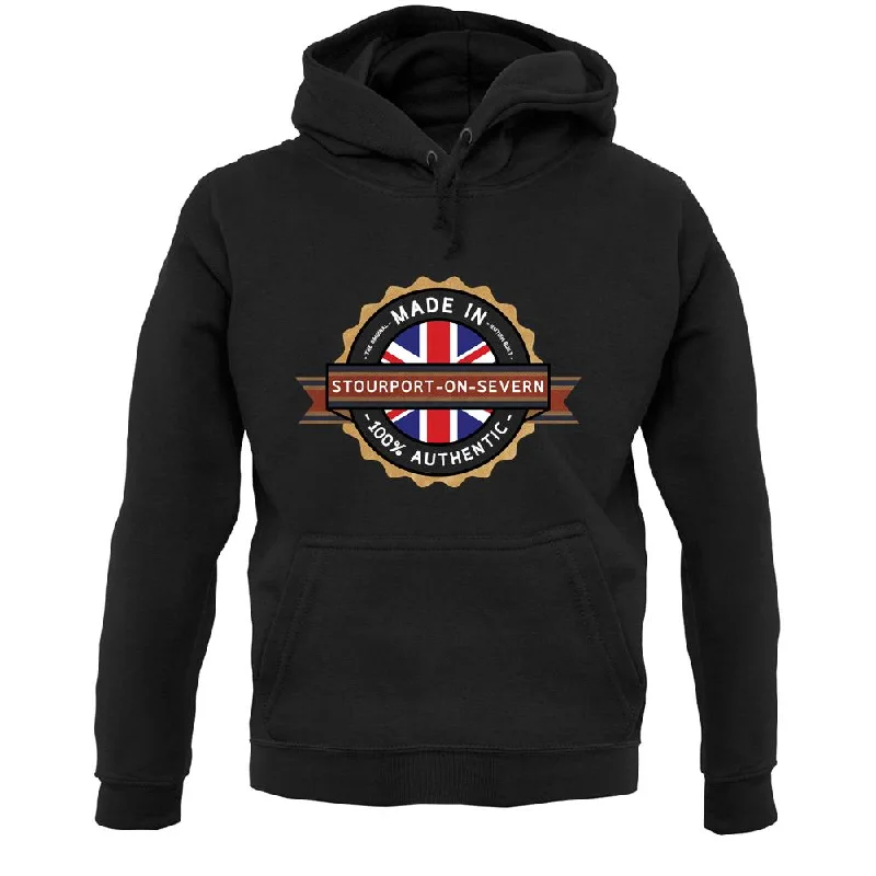 Made In Stourport-On-Severn 100% Authentic Unisex Hoodie Hoodie with Slim Fit Tailored Modern Made In Stourport-On-Severn 100% Authentic Unisex Hoodie Hoodie with Slim Fit Tailored Modern
