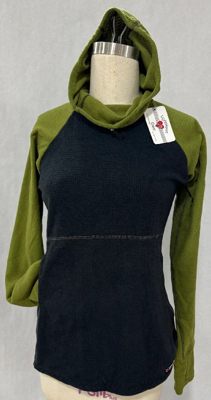 Men's Hoodie - Black w/ Olive sleeves & hood Hoodie with Stripes Bold Sporty