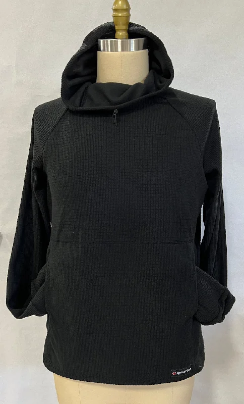 Men's Hoodie - Black Hoodie with Embroidery Detailed Premium