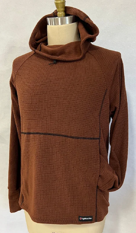 Men's Hoodie - Brown Hoodie with Emblem Brand Identity