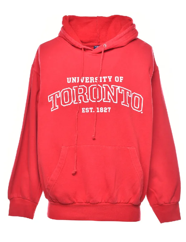 MV Sport Toronto Printed Hoodie - S Hoodie with Hem Contrast Bold Stylish