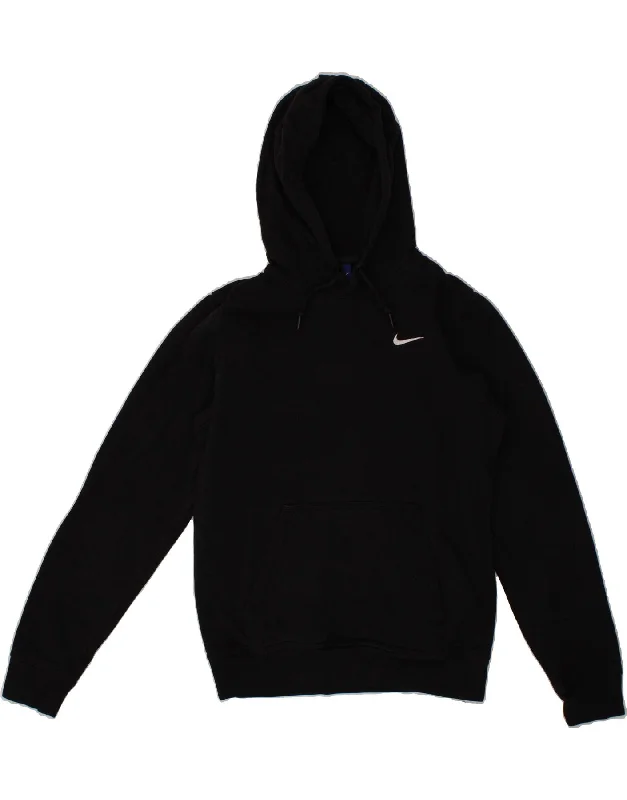 NIKE Mens Hoodie Jumper Small Black Cotton Hoodie with Strings Custom Fit Adjustable NIKE Mens Hoodie Jumper Small Black Cotton Hoodie with Strings Custom Fit Adjustable