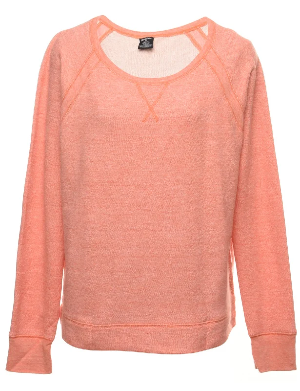 Reebok Plain Sweatshirt - M Graphic Hoodie Design Print