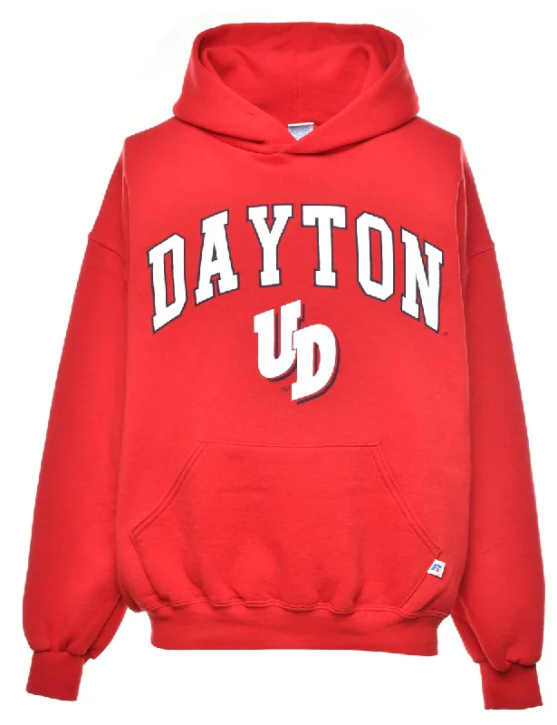 Russell Athletic Dayton UD Hoodie - L Hoodie with Mock Neck Collared Structured