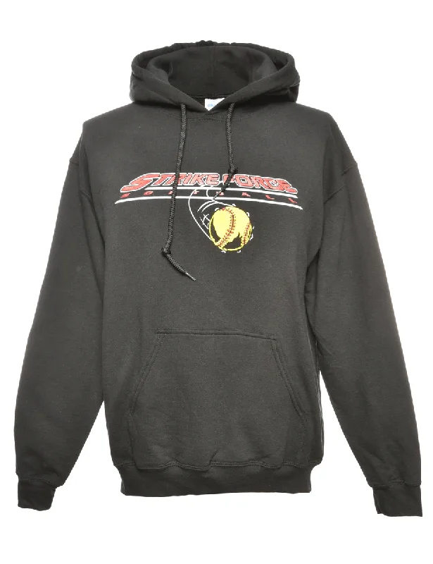 Strikerforce Softball Hooded Sports Sweatshirt - L Hoodie with Bell Sleeves Flared Feminine Strikerforce Softball Hooded Sports Sweatshirt - L Hoodie with Bell Sleeves Flared Feminine