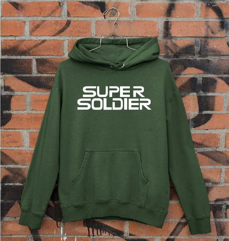 Super Soldier Unisex Hoodie for Men/Women Hoodie with Hem Ribbing Snug Secure