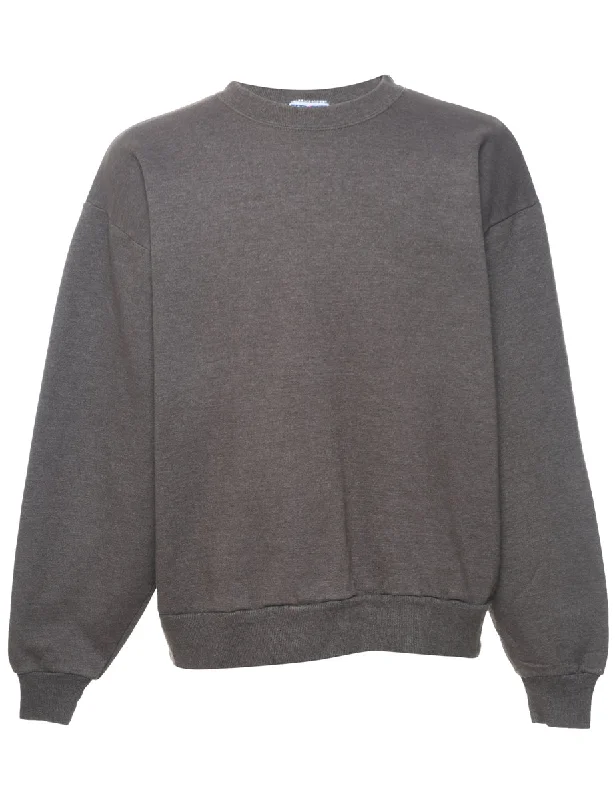 Tan Plain Sweatshirt - L